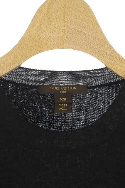 ルイヴィトン LOUIS VUITTON ワンピース 膝丈 七分袖 ニット レース 