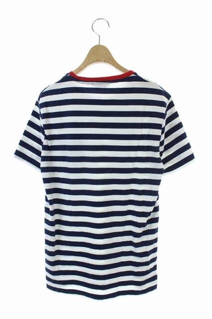 ポロ ラルフローレン POLO RALPH LAUREN Tシャツ カットソー ボーダー 半袖 S 白 紺 /HK ■OS レディース