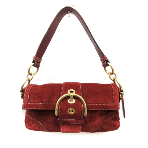 コーチ COACH ワンショルダーバッグ スエード ボルドー 10060 /MR  