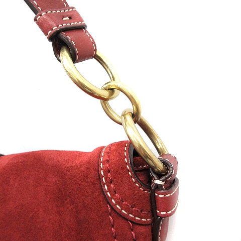 コーチ COACH ワンショルダーバッグ スエード ボルドー 10060 /MR  