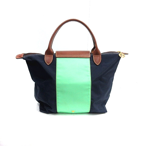 ロンシャン LONGCHAMP バッグ トート ミニ バイカラー プリ