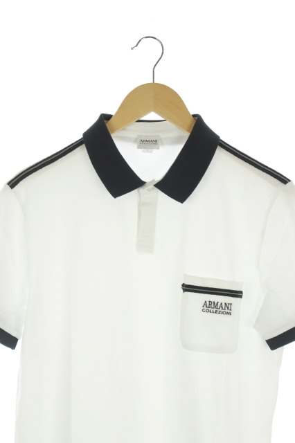 アルマーニ コレツィオーニ ARMANI COLLEZIONI ポロシャツ 胸ポケット 