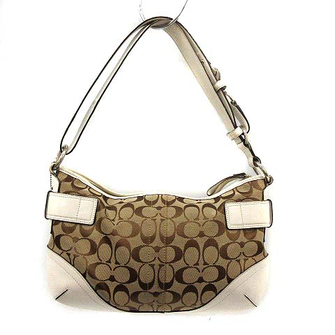 コーチ COACH バッグ ハンド ショルダー 2way シグネチャー ベルト 茶 
