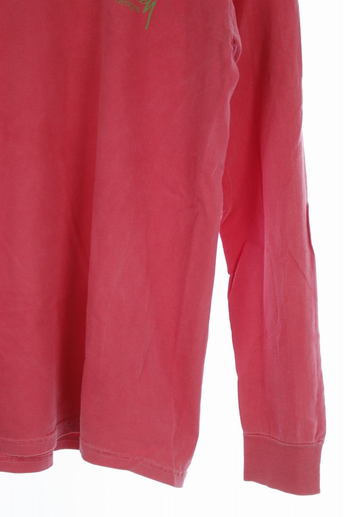 ステューシー STUSSY Tシャツ カットソー バックロゴ ロンT 長袖 S