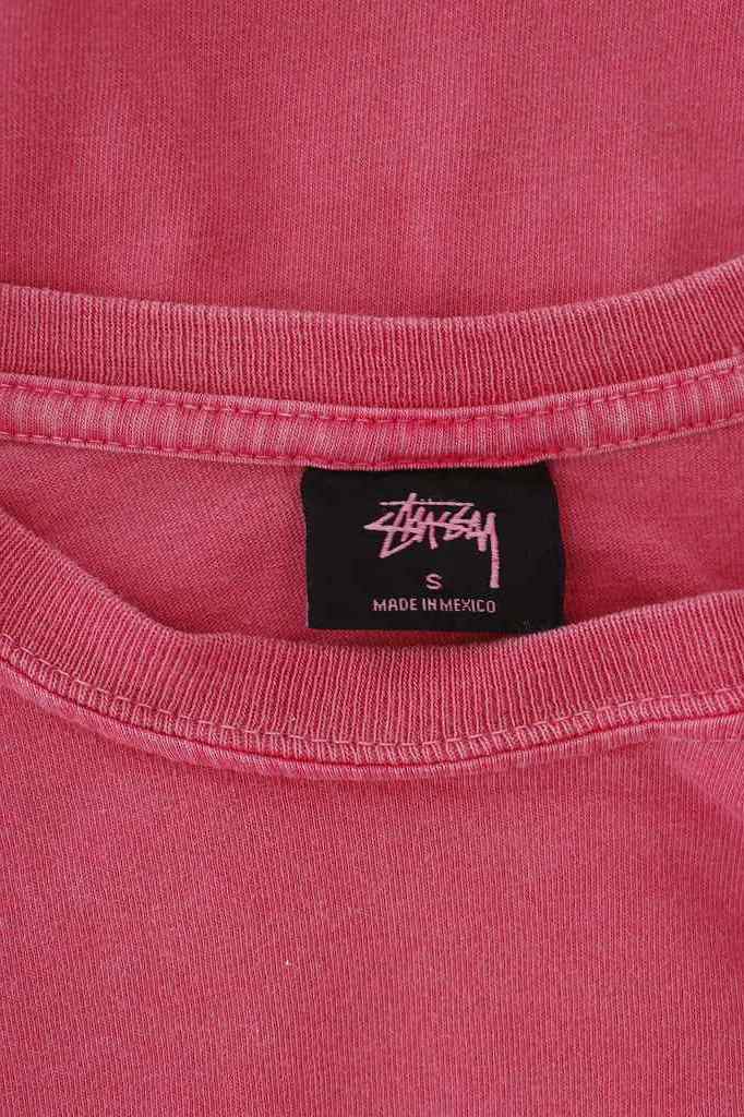 ステューシー STUSSY Tシャツ カットソー バックロゴ ロンT 長袖 S
