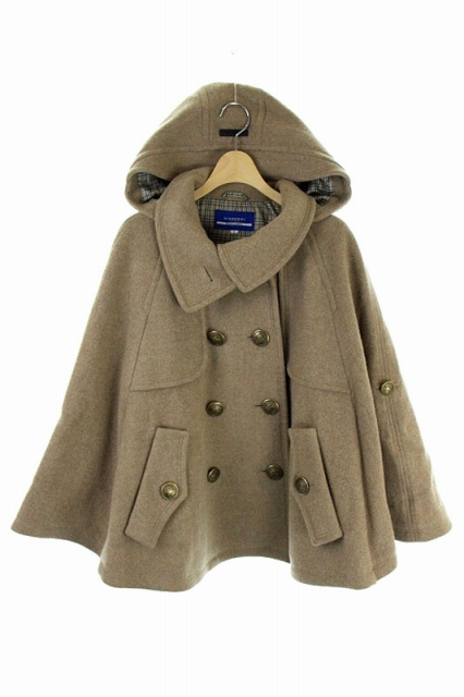 バーバリーブルーレーベル BURBERRY BLUE LABEL コート ポンチョ 
