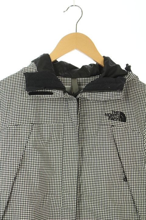 The North Face フード付きジャケット 黒白チェック The North Face カラーブロック パデッドジャケット | ホワイト