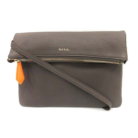 ポールスミス Paul Smith バッグ クラッチ ショルダー 2way レザー バイカラー グレー 黄色 Yi7 レディース 170 ベクトルパーク