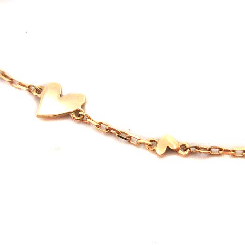 アーカーブラン ahkah blanc ブレスレット K18 750 シャボンハート  