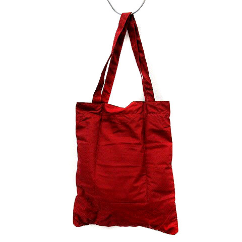 ミュウミュウ miumiu バッグ 折りたたみ エコ 総柄 ロゴ 赤 レッド  