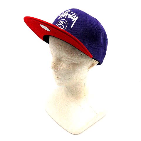 ステューシー Stussy Starter 帽子 キャップ ロゴ 紫 パープル 赤 レッド Sr41 メンズ 170 ベクトルパーク