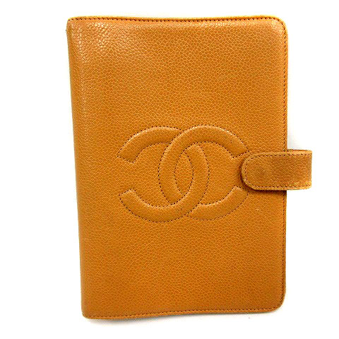 シャネル CHANEL 手帳カバー ココマーク キャビアスキン アジェンダ  