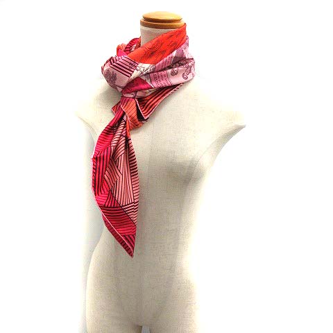 エルメス HERMES 18SS スカーフ カレ90 オムニバスゲームリミックス