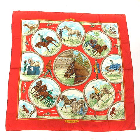 エルメス HERMES スカーフ カレ90 オートゥイユの5月 auteuil en mai 
