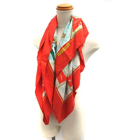 【HERMES】カレ 90 スカーフ オートゥイユの五月 シルク100％ HERMES】カレ 90 スカーフ オートゥイユの五月 シルク100