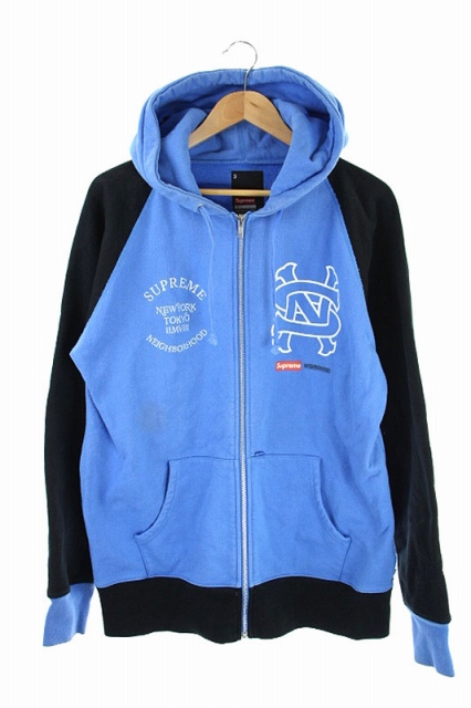 シュプリーム SUPREME × NEIGHBORHOOD パーカー ジップアップ 