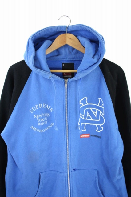 シュプリーム SUPREME × NEIGHBORHOOD パーカー ジップアップ 