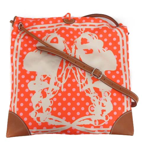 エルメス HERMES 18年製 ショルダーバッグ SILKYCITY 33 PM BRIDES DE 