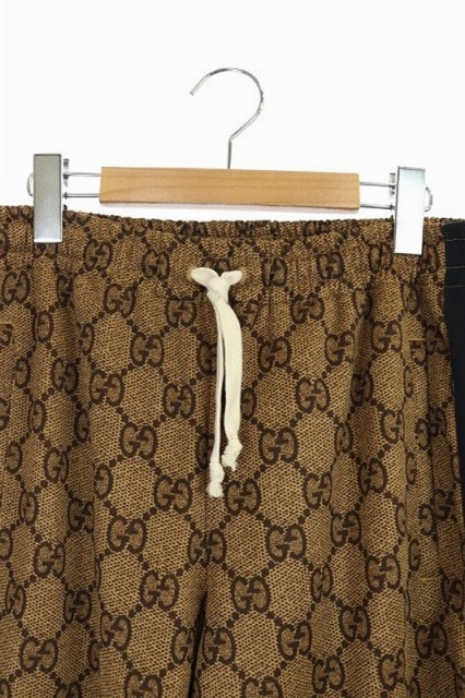 グッチ GUCCI 18AW GGジャガードテクニカルトラックパンツ サイド 