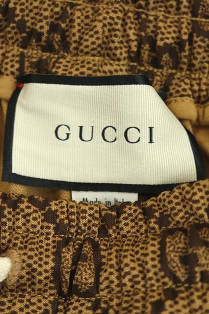 グッチ GUCCI 18AW GGジャガードテクニカルトラックパンツ サイド 
