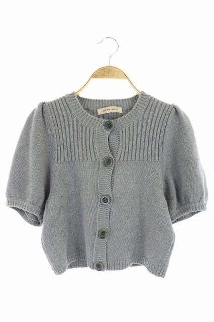 シーバイクロエ SEE BY CHLOE カーディガン ニット 半袖 I38 グレー 