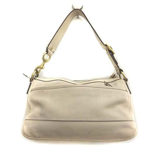 極美品☆COACHコーチ☆ショルダーバッグ レザー アイボリー COACH/コーチ】 F11925 2WAY ショルダーバッグ レザー