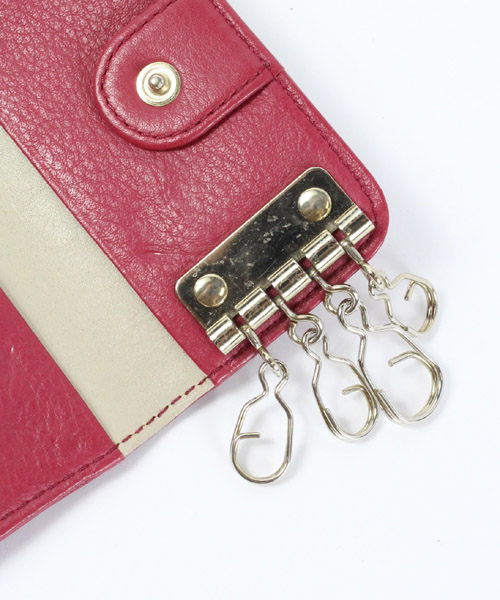 ポールスミス PAUL SMITH キーケース ハートプル 4連 レザー ピンク