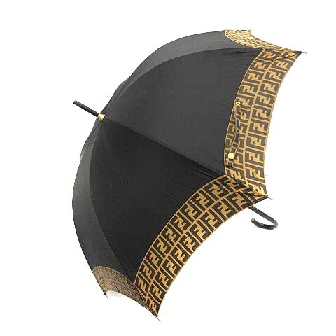 フェンディ FENDI 傘 雨傘 ズッカ柄 ブラック 黒 /YO19 レディース 170  