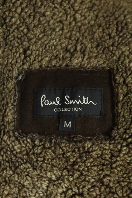 ポールスミスコレクション PAUL SMITH COLLECTION コート ムートン 羊革 ラム 裏ボア M 茶 ブラウン /ES ■OS メンズ