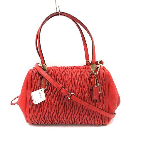 未使用品 コーチ COACH バッグ ハンド ショルダー 2way レザー 