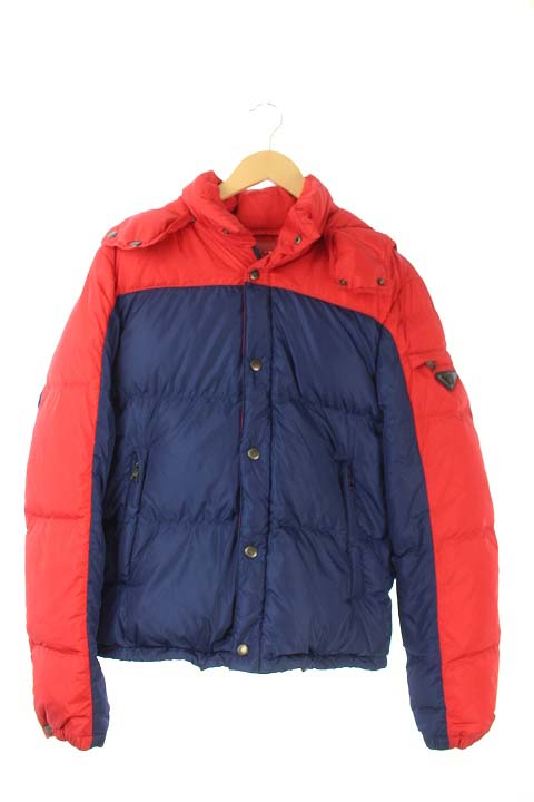 プラダ リネアロッサ PRADA LINEA ROSSA ジャケット ダウン フード付き 