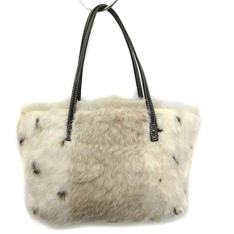 フェンディ FENDI トートバッグ ハンド ファー アイボリー /KH