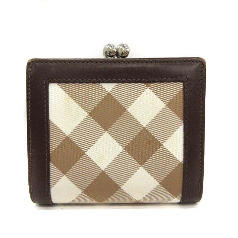 バーバリーブルーレーベル BURBERRY BLUE LABEL 財布 三つ折り ホック 