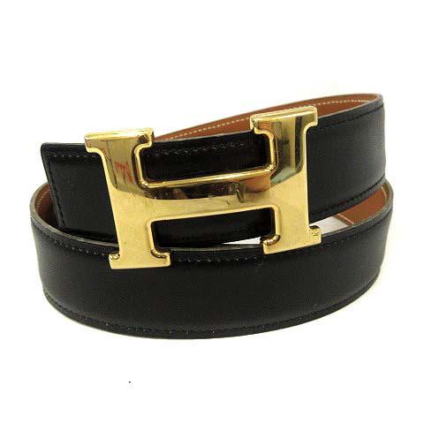 エルメス Hermes ベルト コンスタンス Hバックル レザー 70 黒 X刻印 Yi11 メンズ レディース 170 ベクトルパーク