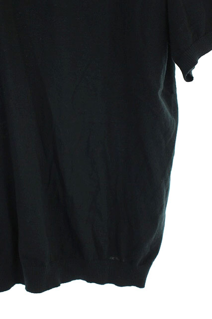 シュプリーム SUPREME ポロシャツ 半袖 コットンニット M 黒 /AA □OS シュプリーム SUPREME ポロシャツ 半袖 コットンニット M 黒 /AA □OS