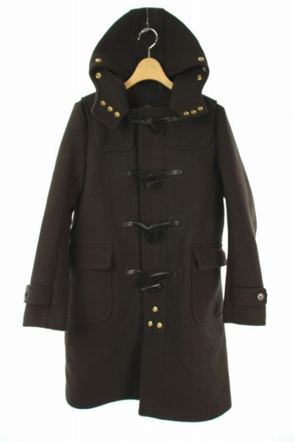 サイ ベーシック Scye Basics ダッフルコート メルトン 40 焦げ茶 Hh Os レディース 170 ベクトルパーク