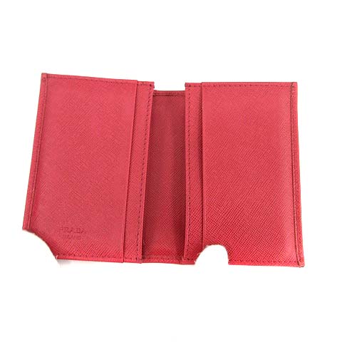 プラダ PRADA カードケース 名刺入れ 二つ折り サフィアーノ レザー