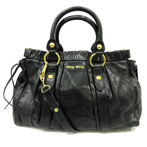 ミュウミュウ miumiu バッグ ショルダー ハンド 2way レザー VITELLO 