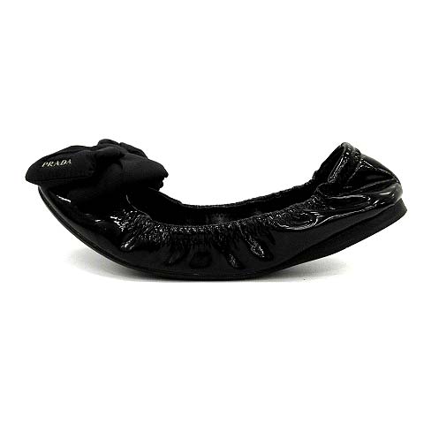 プラダスポーツ PRADA SPORT バレエシューズ パンプス フラット リボン  