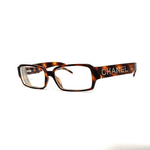 シャネル CHANEL メガネ 度あり セルフレーム 茶 ブラウン 3059 /AK5 