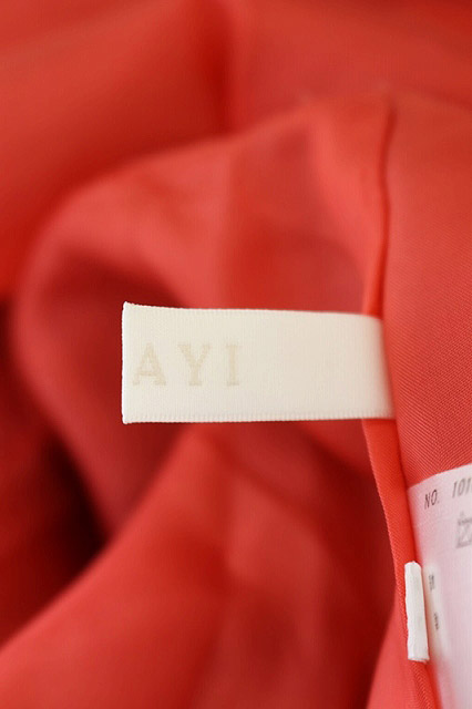 アナイ Anayi ワンピース トリアセテート ローンギャザー ノースリーブ 膝丈 38 赤 Ao Os レディース 170 ベクトルパーク
