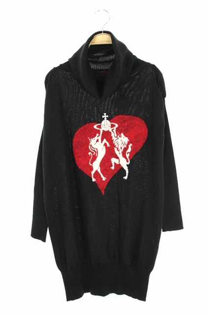 ヴィヴィアンウエストウッド タートルネックニット トップスワンピース