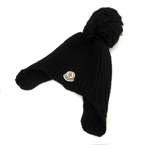 MONCLER ニット帽 黒 ポンポン付き 楽天市場】MONCLER モンクレール ニット帽 3B00027 M1131