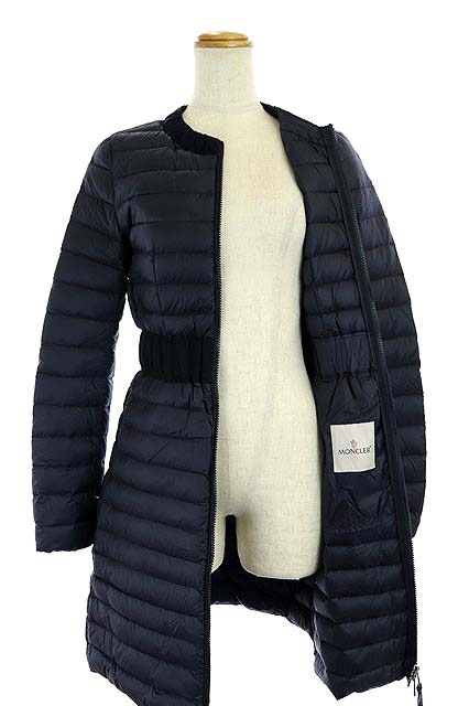 未使用品 モンクレール MONCLER 18SS HODENITE ノーカラーダウンコート 