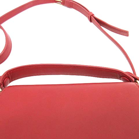 トリーバーチ レザー 赤 レッド　ハンドバッグ　バッグ　ショルダー トリーバーチ TORY BURCH ハンドバッグ ショルダー 2WAY ミニ