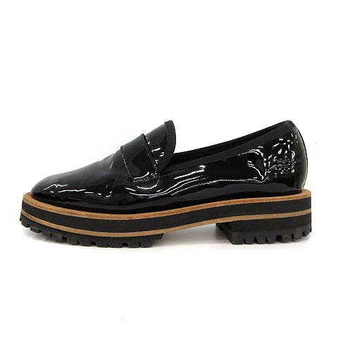 レペット Repetto LIGHT ローファー シューズ エナメル 37 黒 ブラック 