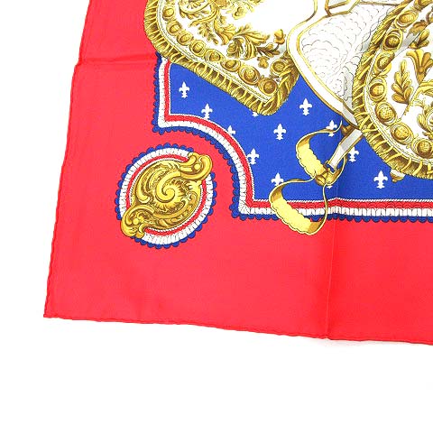 エルメス HERMES スカーフ カレ90 SELLES A HOUSSE カバーへの腰かけ