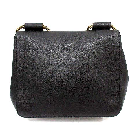 クロエ CHLOE バッグ ショルダー エルシー レザー チェーン 黒 