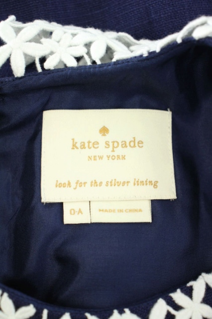 ケイトスペード KATE SPADE ワンピース ノースリーブ タイト タック