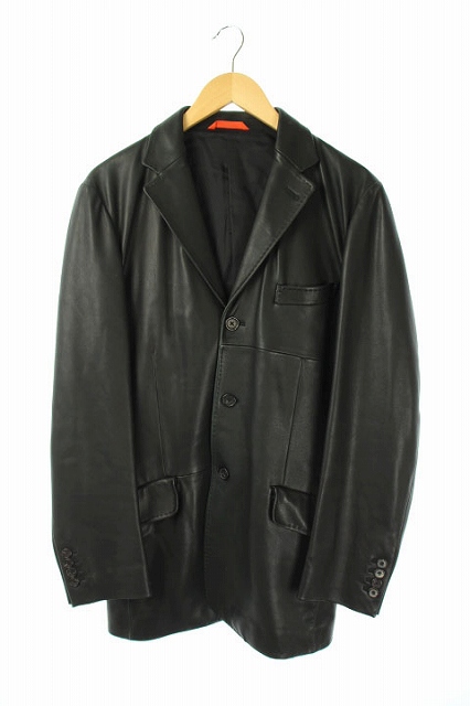 PaulSmith ポールスミス　高級 牛革レザーテーラードジャケット 革ジャン PaulSmith ポールスミス 高級 牛革レザーテーラードジャケット